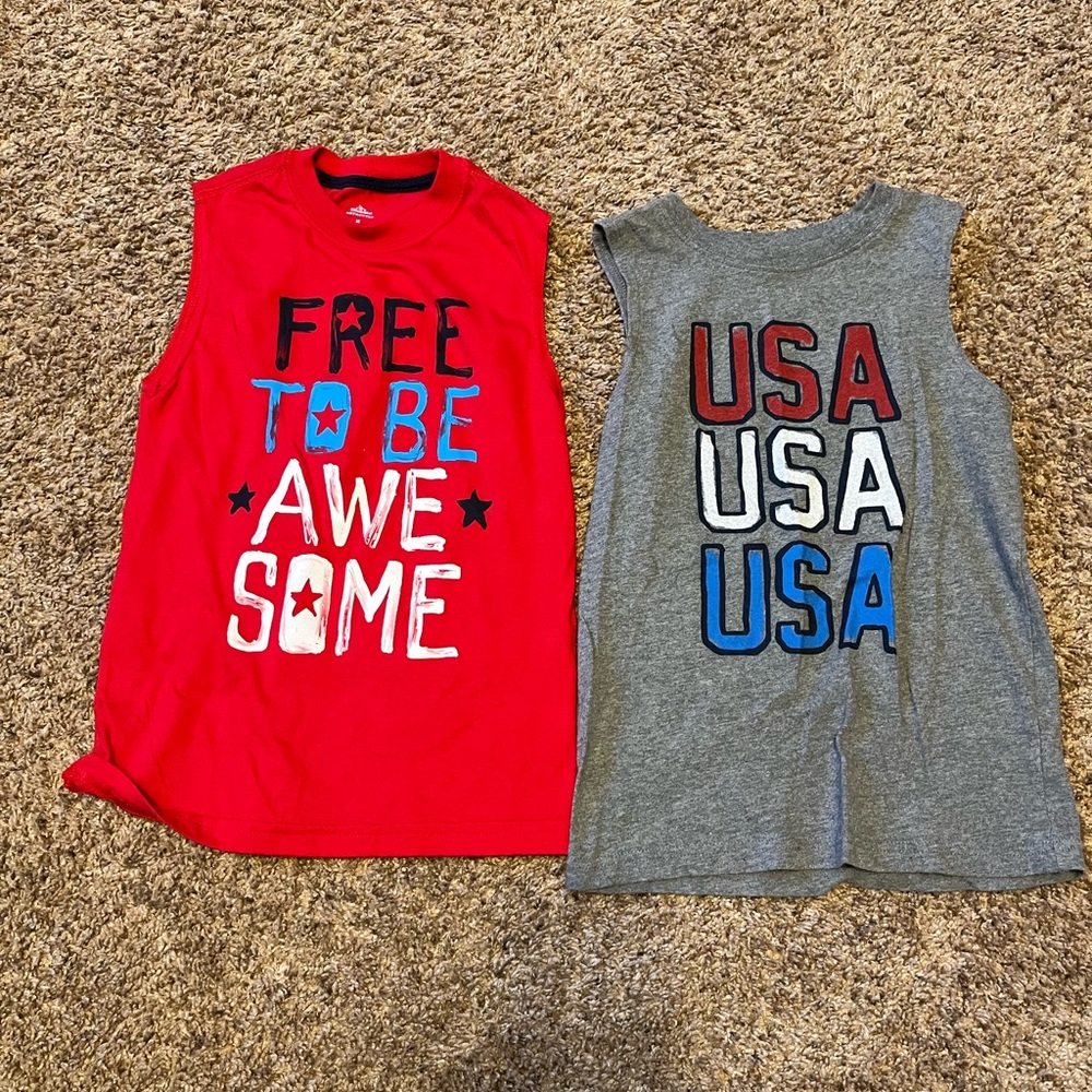 Boys size 7/8 tops.